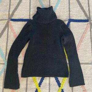 Black Sparkle Turtleneck Sweater